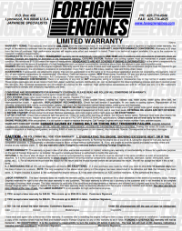Engine Warranty